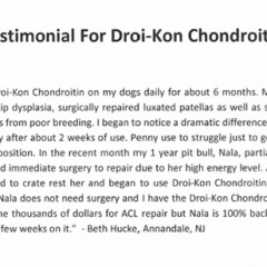Beth Hucke Endorses Droi-Kon™ Chondroitin Sulfate