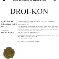 Droi-Kon ® Trademark Presented to Summit Nutritionals International™