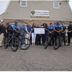 FTPD Receives Donation of New Police Bicycles and Gives Gift Baskets to College Sweepstakes Winners